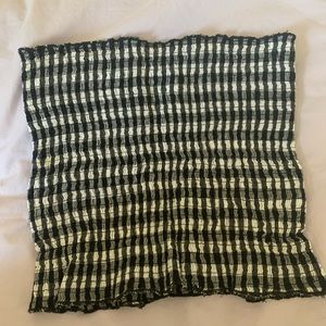 Black and white tube top